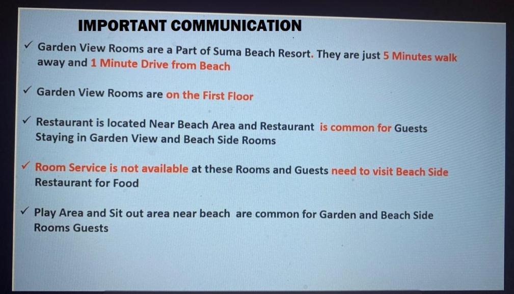 Suma Beach Resort Dāpoli Eksteriør bilde